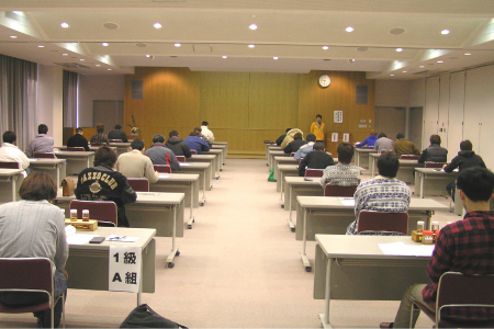 Renting our hall as the venue for the trade skill tests in Mie Prefecture